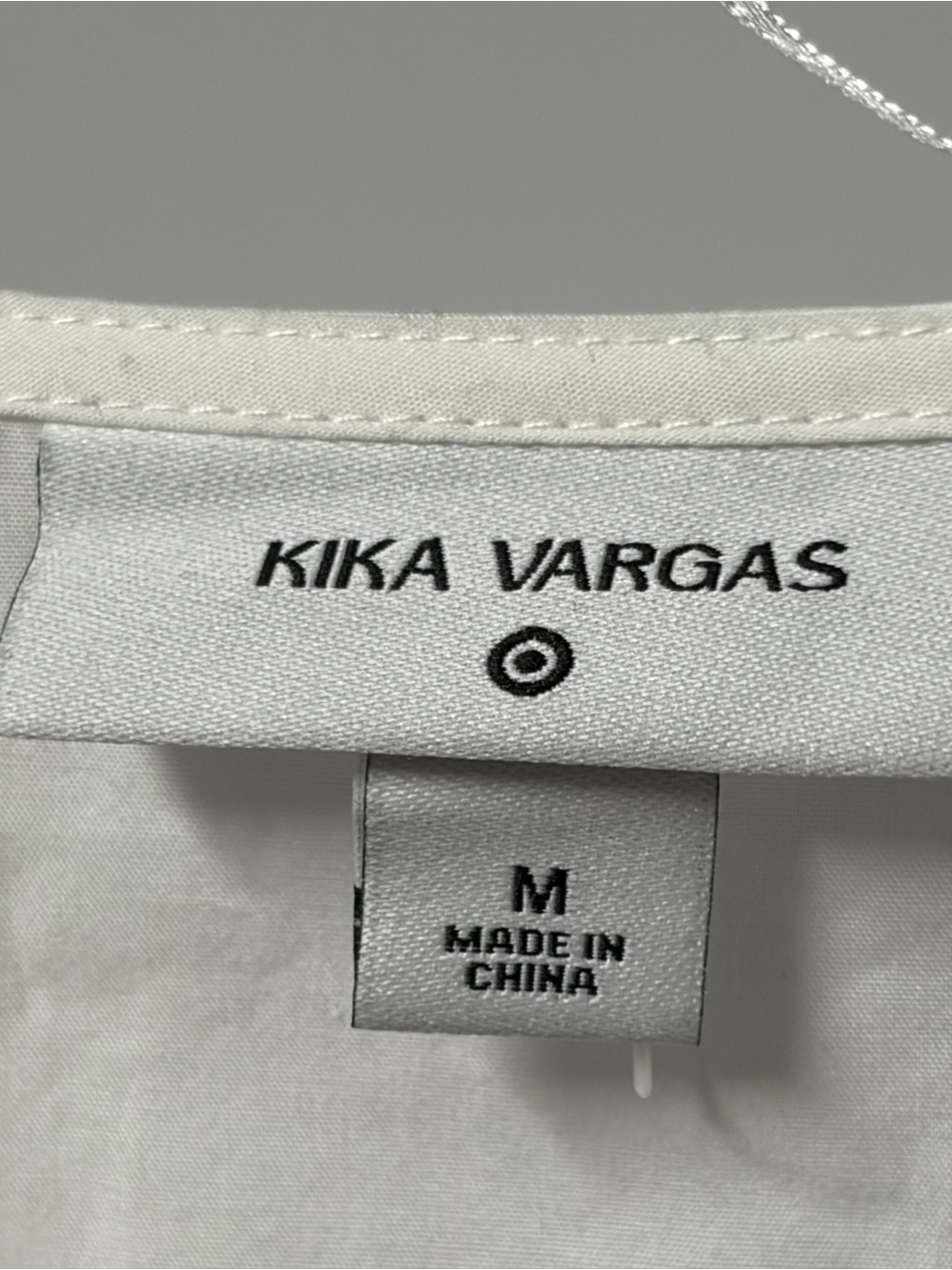 Kika Vargas White Wrap Peplum Blouse with Puff Sleeves - Picture 2 of 2
